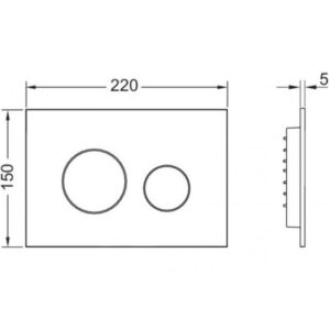 TECEloop dviguba plokštelė 9240925 juoda matinė - Image 2