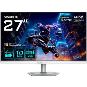 GIGABYTE M27UP ICE 27-inch UHD/FHD Gaming Monitor, 160/320Hz, SS-IPS Panel, FreeSync Premium