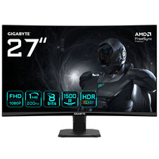 GIGABYTE GS27FCA, 27-inch Full HD Curved Monitor, 200Hz, VA Panel, Adaptive-Sync