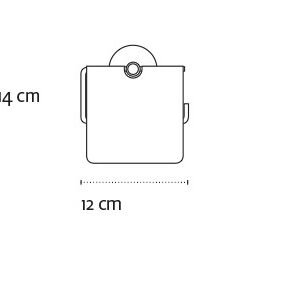 Tualetinio popieriaus laikiklis Kapitan OPTIMO black 64 03 - Image 3