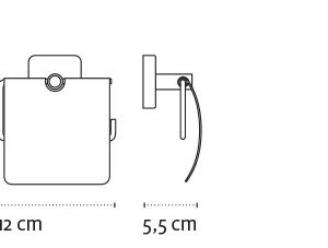 Tualetinio popieriaus laikiklis Kapitan QUATTRO 44 03, chromas - Image 2