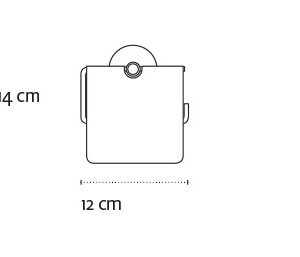 Tualetinio popieriaus laikiklis Kapitan UNO 14 03, chromo - Image 2