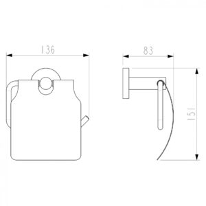 Tualetinio popieriaus laikiklis Sapho XB730 - Image 2