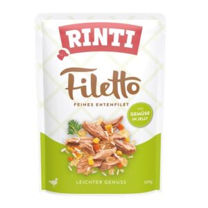 RINTI Filetto Duck fillet with vegetables  - drėgnas ėdalas šunims - 100g