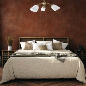 Activejet Klasikinis lubų šviestuvas pakabinamas šviestuvas NIKITA Patina triple 3xE27 gyvenamajam kambariui - Image 3