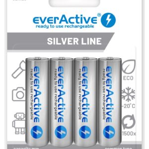 Įkraunamos baterijos everActive Ni-MH R6 AA 2000 mAh Silver Line