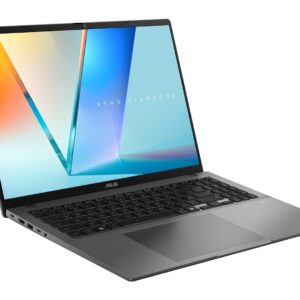 ASUS Vivobook S16 S3607VA-RP095 Core 5 210H 16,0 colių WUXGA IPS lygio ekranas 144 Hz 300 nitų AG 16 GB DDR5 512 GB SSD Intel UHD Graphics WLAN + BT 1080p kamera 70 Wh baterija Be operacinės sistemos Aliuminis, matinė pilka - Image 3