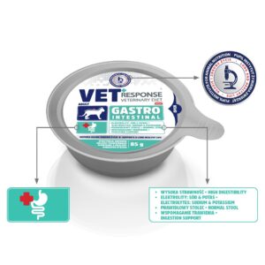 VET RESPONSE Gastrointestinal - šlapias kačių maistas - 4x85g - Image 3