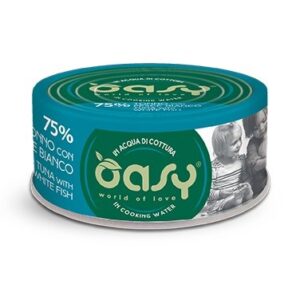 OASY More Love Tuna with white fish - šlapias kačių maistas - 70g