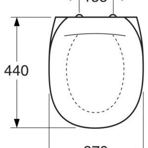 Unitazo dangtis Gustavsberg Nordic GB1919901702 - Image 2
