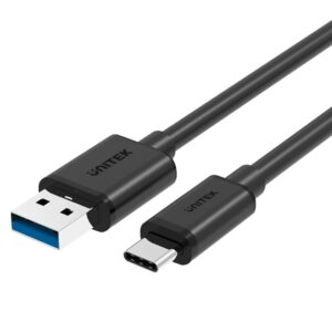 UNITEK Y-C474BK USB kabelis USB 3.2 Gen 1 (3.1 Gen 1) 1 m USB A USB C Juoda
