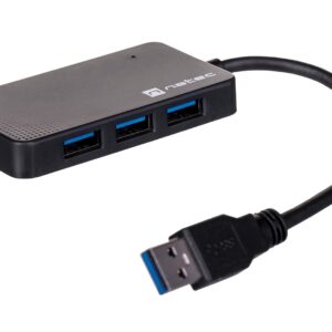 NATEC koncentratorius USB 3.0 Moth (4 prievadai, juodas) - Image 2