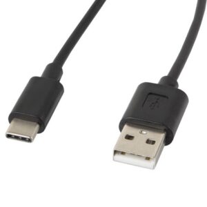 Lanberg CA-USBO-10CC-0018-BK USB kabelis USB 2.0 1,8 m USB A USB C Juoda