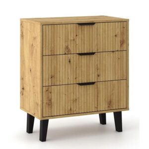SCANDI 3S SLIM OAK ARTISAN KOMODA