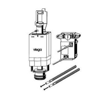 Vandens nuplovimo mechanizmas potinkiniam rėmui Viega 611224 - Image 3