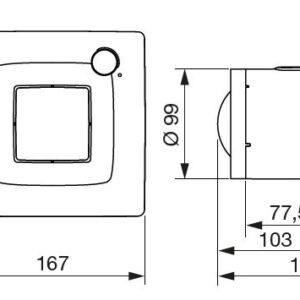 Ventiliatorius SOLER&PALAU SILENT DUAL 100 su judesio ir drėgmės jutikliu, 5210640600 - Image 2
