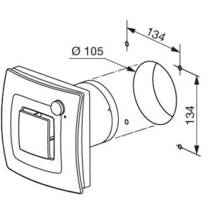 Ventiliatorius SOLER&PALAU SILENT DUAL 100 su judesio ir drėgmės jutikliu, 5210640600 - Image 3