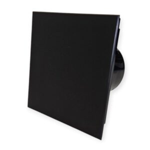 Ventiliatorius Vlano EOS 125 H BK, su juodu stiklu ir drėgmės jutikliu, 125 mm