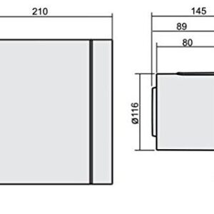 Ventiliatorius su drėgmės jutikliu ir laikmačiu SOLER&PALAU SILENT-200 CHZ DESIGN - 3C, 5210604200 - Image 2