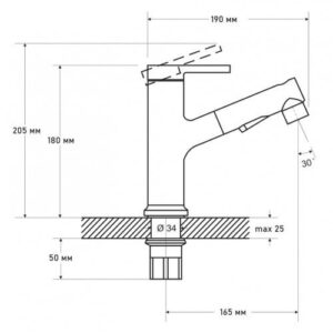 Virtuvinis maišytuvas ZEGOR KFL10-A012YB - Image 3