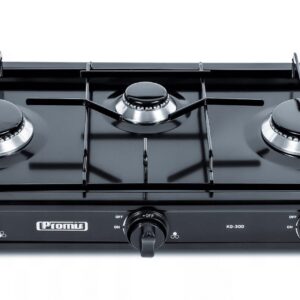 Promis KG300C 3 degiklių dujinė viryklė, juoda - Image 2