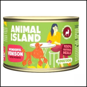 ANIMAL ISLAND Elniena su bulvėmis - drėgnas maistas šunims - 410 g