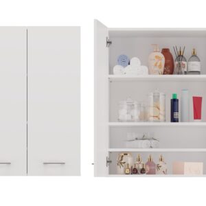 Topeshop POLA MINI DD BIEL vonios kambario spintelė Balta