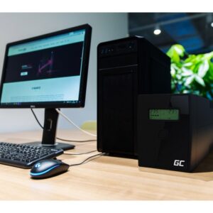 Green Cell UPS01LCD nepertraukiamo maitinimo resursai (UPS) „Line-Interactive“ 0,6 kVA 360 W 2 AC išvestis(ys / čių) - Image 3