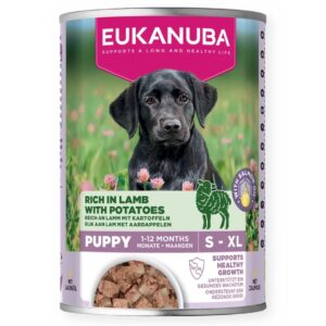 EUKANUBA Life Care Puppy Rich in lamb and potatoes - drėgnas ėdalas šunims - 400g