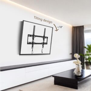 "Maclean" televizoriaus MC-412 sieninis laikiklis 32"-70" VESA 400x400 45 kg pakreipimo universalus reguliuojamas gulsčiukas montavimo priedai - Image 3