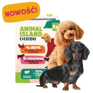 ANIMAL ISLAND Turkey / Beef Fillets in broth - drėgnas ėdalas šunims - 8x150g - Image 2