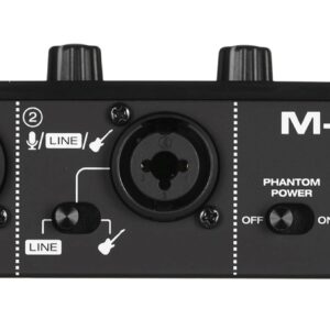 M-AUDIO M-Track Duo USB Garso sąsaja Crystal išankstinis stiprintuvas 16 bit 48 kHz Juoda - Image 3