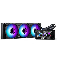 Phanteks Glacier One 360M25 LCD AiO Water Cooling, 6-Inch Display - 360mm, Black