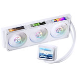 Jonsbo TF3-360SCW AiO Watercooler, ARGB, 3.5” + 3x 3.38” LCD - 360mm, white