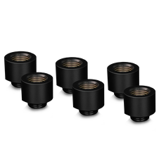 Thermal Grizzly DeltaMate Extender Fitting - MF14, black, pack of 6