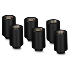 Thermal Grizzly DeltaMate Extender Fitting - MF28, black, pack of 6