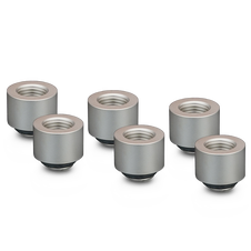 Thermal Grizzly DeltaMate Extender Fitting - MF14, matt nickel, pack of 6