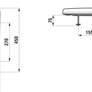 WC sėdynė su dangčiu Laufen H8939580000001 - Image 2