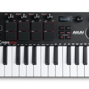AKAI MPK Mini Play MK3 Valdymo klaviatūra Valdiklis MIDI USB Juoda, Raudona - Image 3