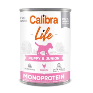 CALIBRA Dog Life Puppy&Junior Chicken & rice - drėgnas ėdalas šunims - 400g