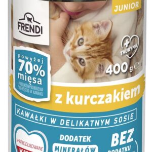 FRENDI Junior with Chicken chunks in delicate sauce - šlapias kačių maistas - 400g