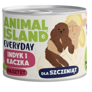 ANIMAL ISLAND Everyday Puppy Turkey and duck - drėgnas ėdalas šunims - 185g