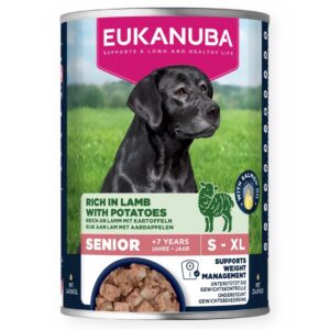 EUKANUBA Life Care Senior Rich in lamb with potatoes - drėgnas ėdalas šunims - 400g
