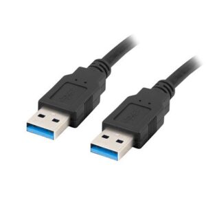 Lanberg CA-USBA-30CU-0010-BK USB kabelis 1m 3.0 USB A Juoda