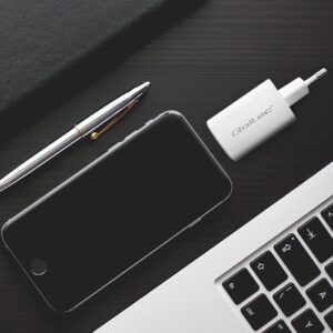 Qoltec 50765 mobiliojo įrenginio kroviklis Knyginis kompiuteris, Nešiojama žaidimų konsolė, Išorinė baterija, Išmanusis telefonas, Išmanusis laikrodis, Planšetinis kompiuteris Balta AC Spartusis įkrovimas Vidaus - Image 2