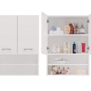 Topeshop POLA MINI DK BIEL vonios kambario spintelė Balta