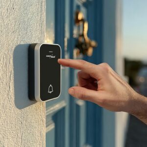 "GreenBlue" - durų skambutis - kinetinis / be baterijos / belaidis - 38 melodijos - veikimo nuotolis iki 200 m, IP44, GB157 B - juodas - Image 2