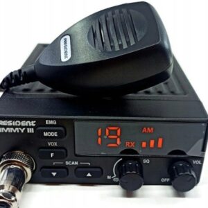 President Jimmy III AM/FM CB radijas Juodas - Image 3