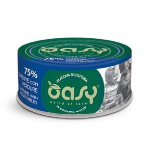 OASY More Love Sardine with vegetables - šlapias kačių maistas - 70g