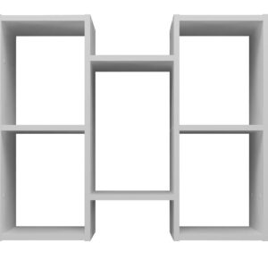 Sieninė pakabinama knygų spinta Bilbao 7.0 Sieninės lentynos Balta